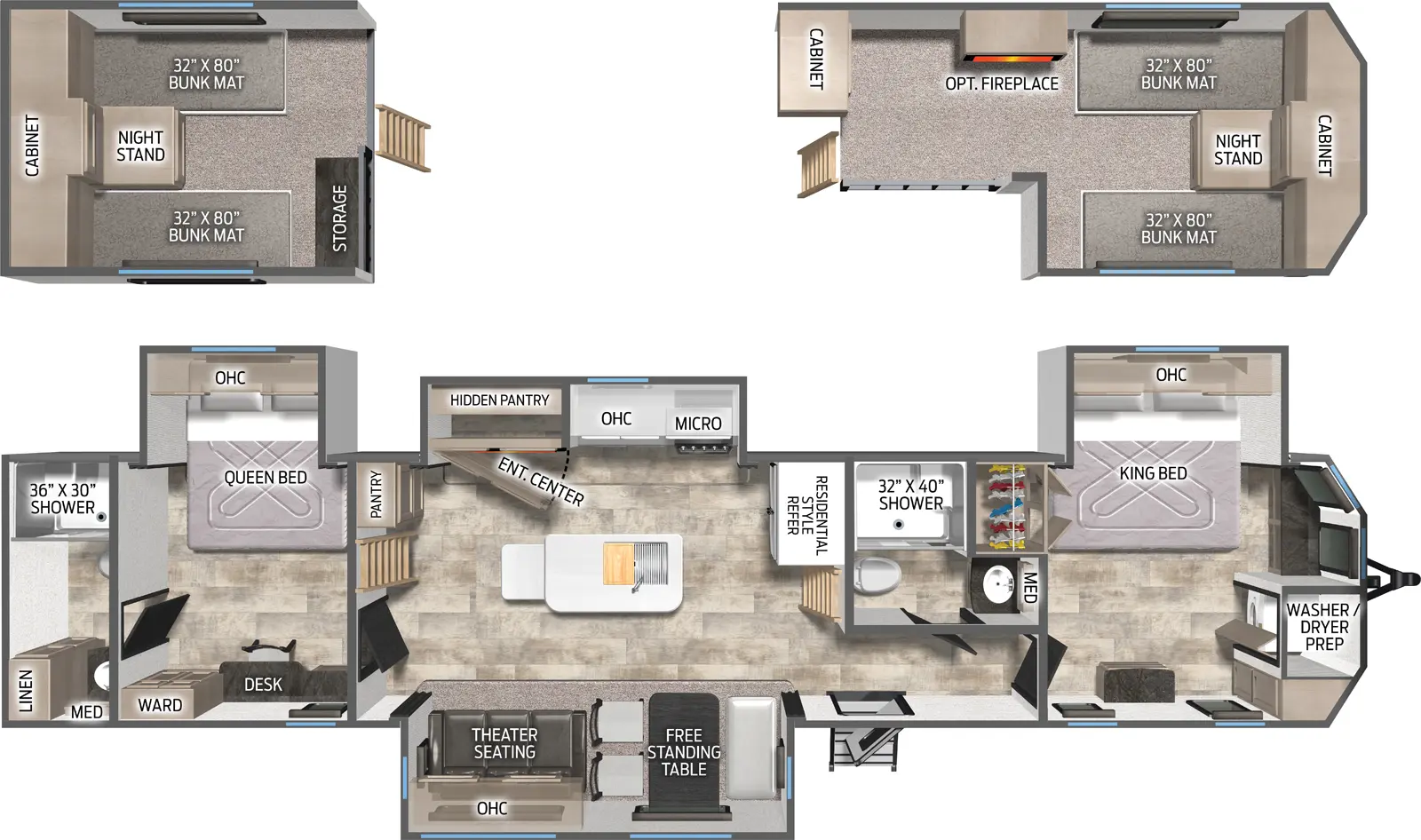 Puma Destination 421LFT Floorplan